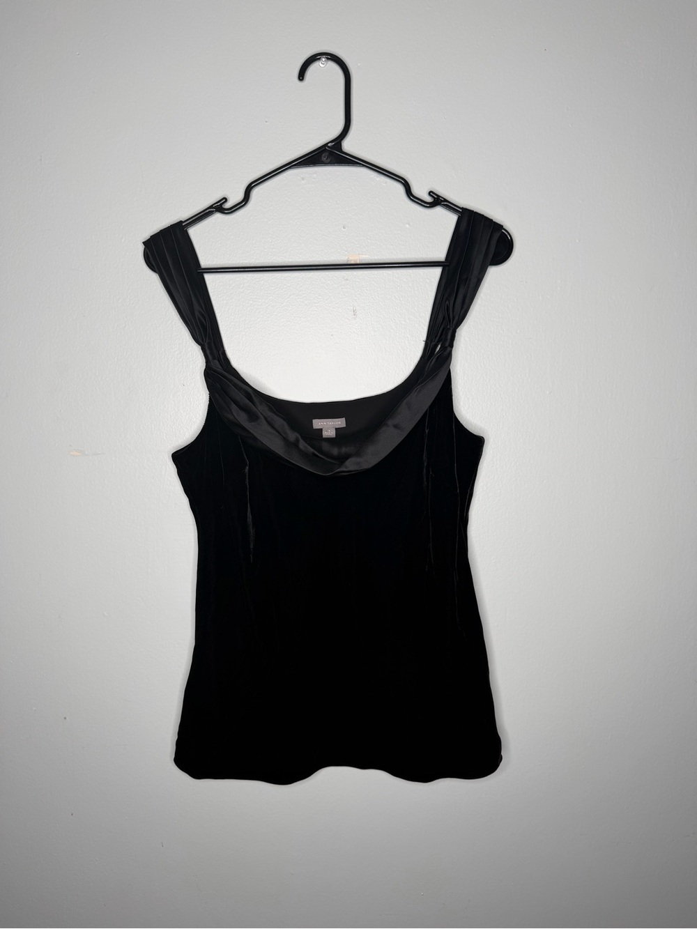 Ann Taylor Women's 100 Silk Velvet Tank Top Camisole Sz 12 NWT Whimsigoth grunge
